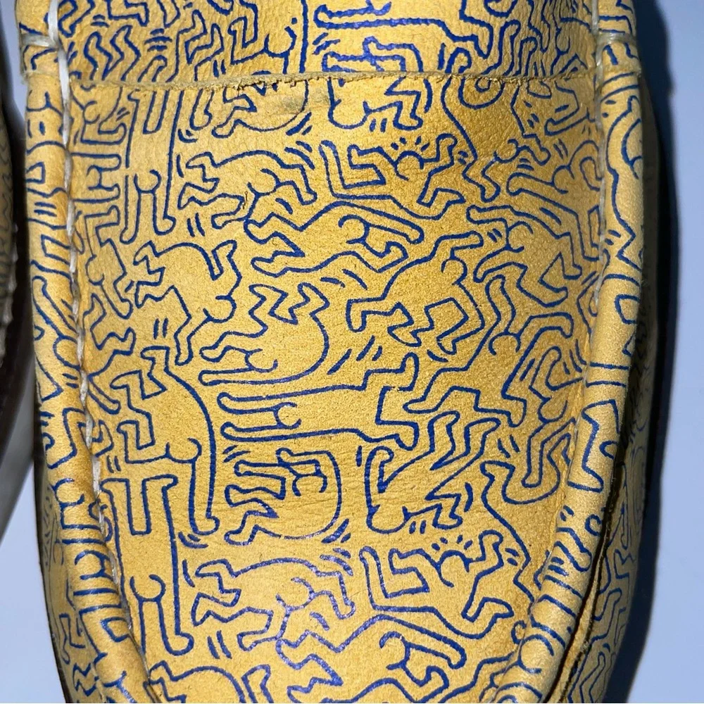 Yellow Patterned Loafers - Picture 11 of 13